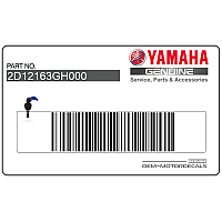 YAMAHA Embleem voor achterkuip FZ1 2D1-2163G-H0-00