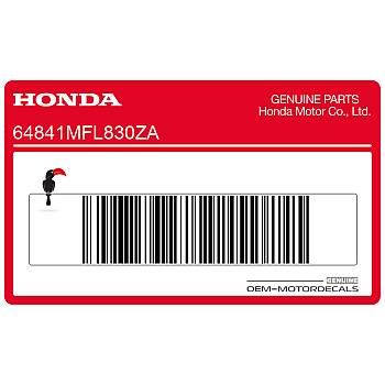 Rear seat cowl HONDA emblem