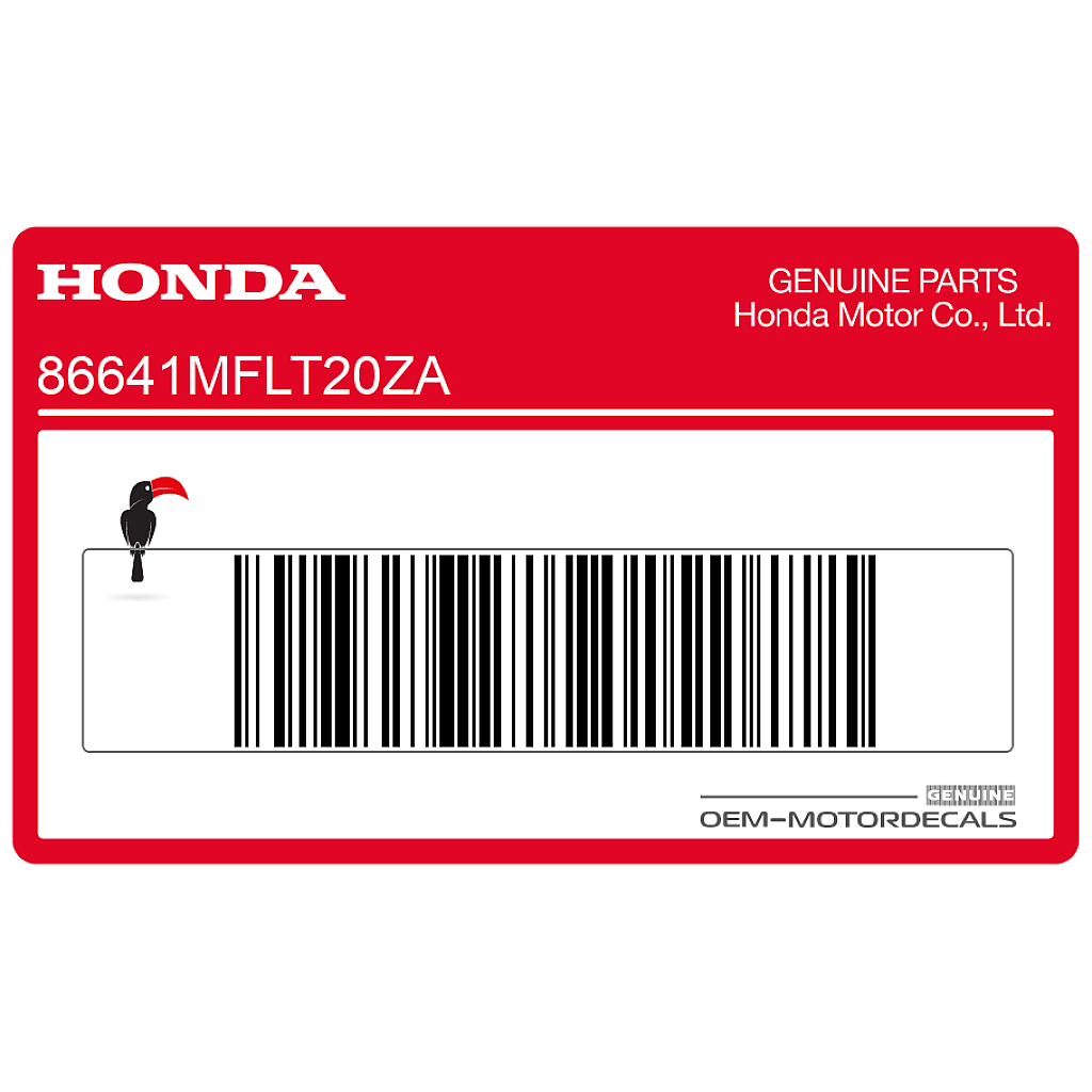 Pegatina FIREBLADE Carenado Lateral Honda CBR1000RR OEM 86641MFLT20ZA