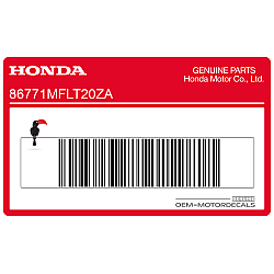 Adesivo posteriore coda carena