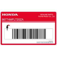 HONDA Middenzadelkap Sticker 86774-MFL-T20ZA