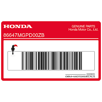 Side cowling decal