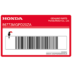 Naklejka na tylną owiewkę / zadupek, prawa strona