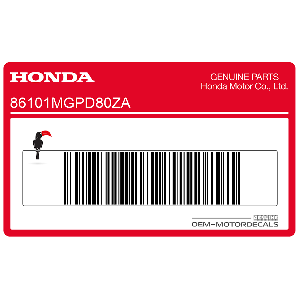 Honda CBR1000RR Fireblade Bugspoiler HONDA Logo Rechte Seite OEM 86101MGPD80ZA
