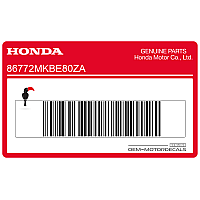 HONDA Adesivo codone sinistro 86772-MKB-E80ZA