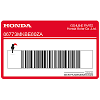 HONDA Adesivo codone posteriore Honda Racing, lato destro 86773-MKB-E80ZA