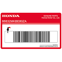 HONDA Adesivo cupolino, lato sinistro 86832-MKB-E80ZA