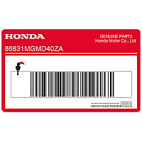 HONDA Graphisme logo Hornet pour cache latéral 86831-MGM-D40ZA