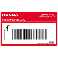HONDA Autocollant de carénage supérieur avant 86642-MKF-D90ZA