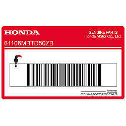 Pegatina para guardabarros delantero, lado izquierdo