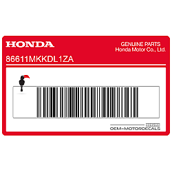 Autocollant de garde-boue avant, côté droit