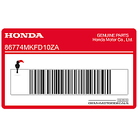 HONDA Adesivo codone, lato sinistro superiore 86774-MKF-D10ZA