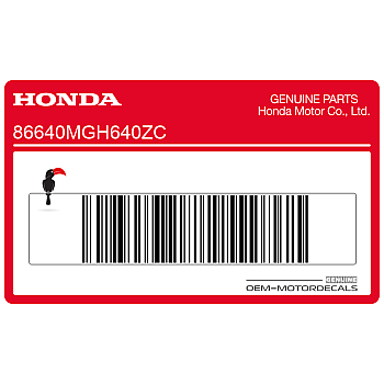 Side cowling decal, right side