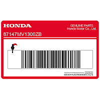 HONDA Autocollant de carénage supérieur, côté droit 87147-MV1-300ZB