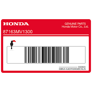 Frame cowling decal, right side