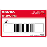 HONDA Autocollant de flanc de carénage Africa Twin, côté gauche 87164-MV1-300