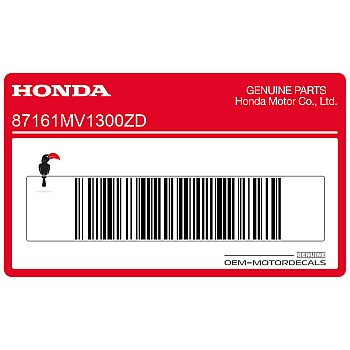 Autocollant carénage arrière queue, côté droit