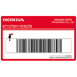 Adesivo pannello laterale, lato sinistro