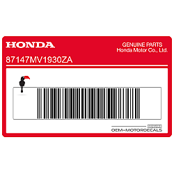 Kanzel / Oberteil Verkleidung Aufkleber, Rechte Seite