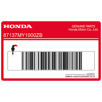 Zijpaneel sticker, linkerkant