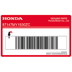 Naklejka na tylną owiewkę / zadupek, lewa strona