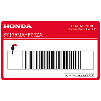 Adesivo pannello laterale, lato sinistro