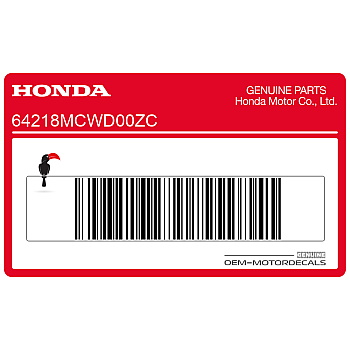 Naklejka na osłonę boczną, lewa strona