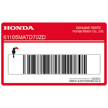 Front fender decal