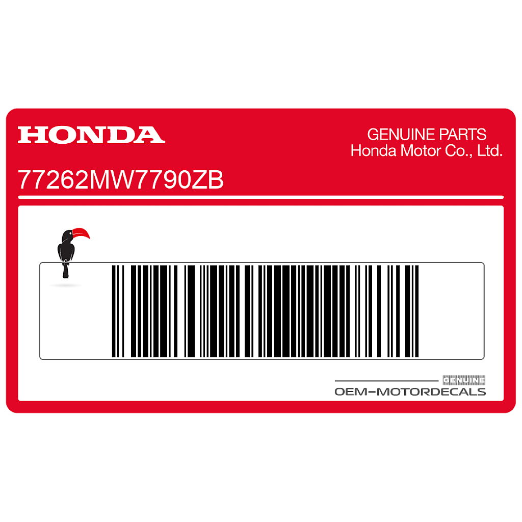 Honda CBR1000F Autocollant CBR Carénage Gauche Côté Gauche OEM 77262MW7790ZB