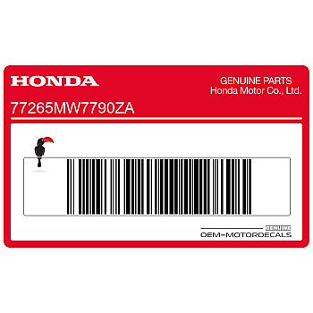 Naklejka na tylną owiewkę / zadupek, prawa strona