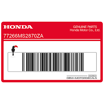 Naklejka na tylną owiewkę / zadupek, lewa strona