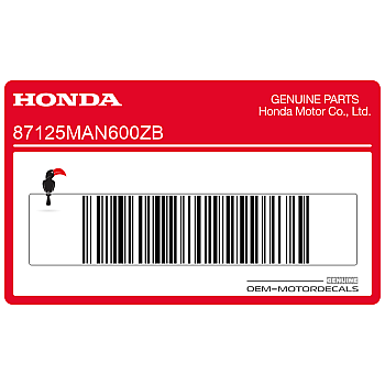 Rear fender decal