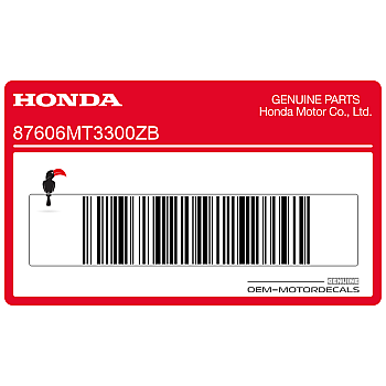 Decal, left side
