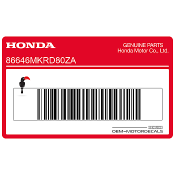 Naklejka na osłonę boczną, lewa strona