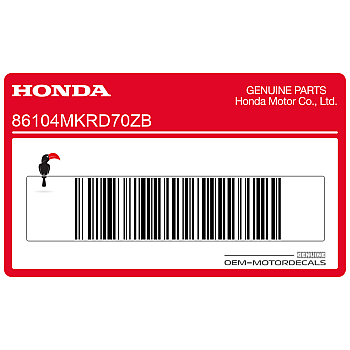 Naklejka na dolną owiewkę, pług, lewa strona