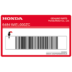 Achterbankkap HONDA sticker