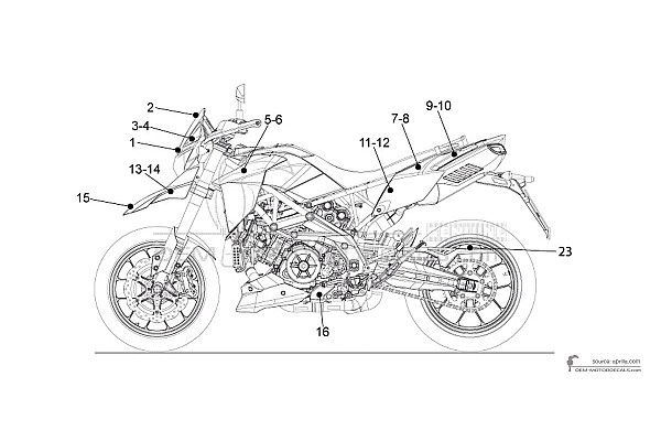 Aprilia DORSODURO 1200 2011 - Schwarz