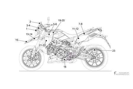 Aprilia DORSODURO 1200 2013 - Blanco