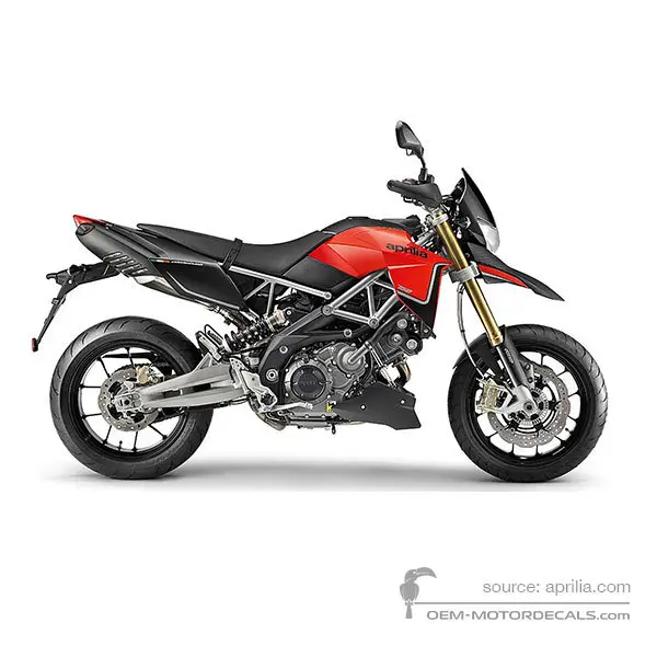 Aprilia DORSODURO 750 2013 - Red - Fluo Red