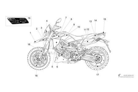 Aprilia DORSODURO 900 2018 - Silber