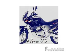 Naklejki do Aprilia Pegaso 650 1998 - Czarny • Aprilia Naklejki OEM