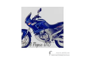 Stickers voor Aprilia Pegaso 650 1998 - Blauw • Aprilia OEM Stickers