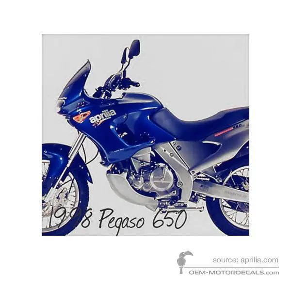 Aprilia Pegaso 650 1998 - Blue - Space Cyan Blue