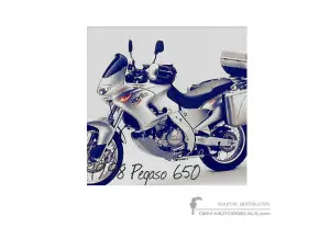 Stickers voor Aprilia Pegaso 650 1998 - Grijs • Aprilia OEM Stickers