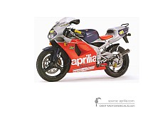 Aufkleber für Aprilia RS125 1998 - Grau • Aprilia OEM-Aufkleber