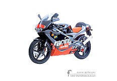 Naklejki do Aprilia RS125 1999 - Czarny • Aprilia Naklejki OEM
