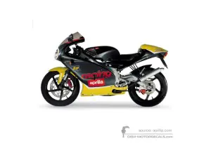 Aufkleber für Aprilia RS125 2000 - Grau • Aprilia OEM-Aufkleber