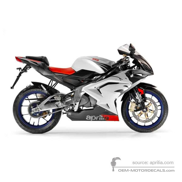 Naklejki do Aprilia RS125 2007 - Biały • Aprilia Naklejki OEM