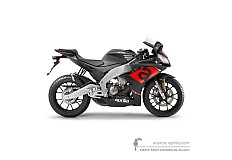 Aufkleber für Aprilia RS125 4T 2019 - Schwarz • Aprilia OEM-Aufkleber