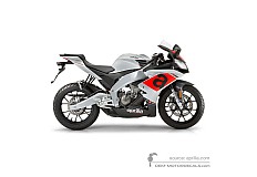 Decals for Aprilia RS125 4T 2017 - Gray • Aprilia OEM Decals